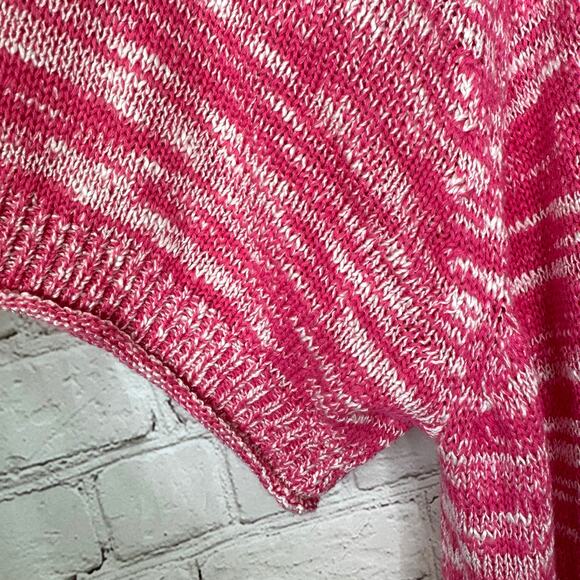 Lane Bryant Wms 18/20 Pink Orange Open Front Knit Cardigan Colorful - Picture 5 of 12